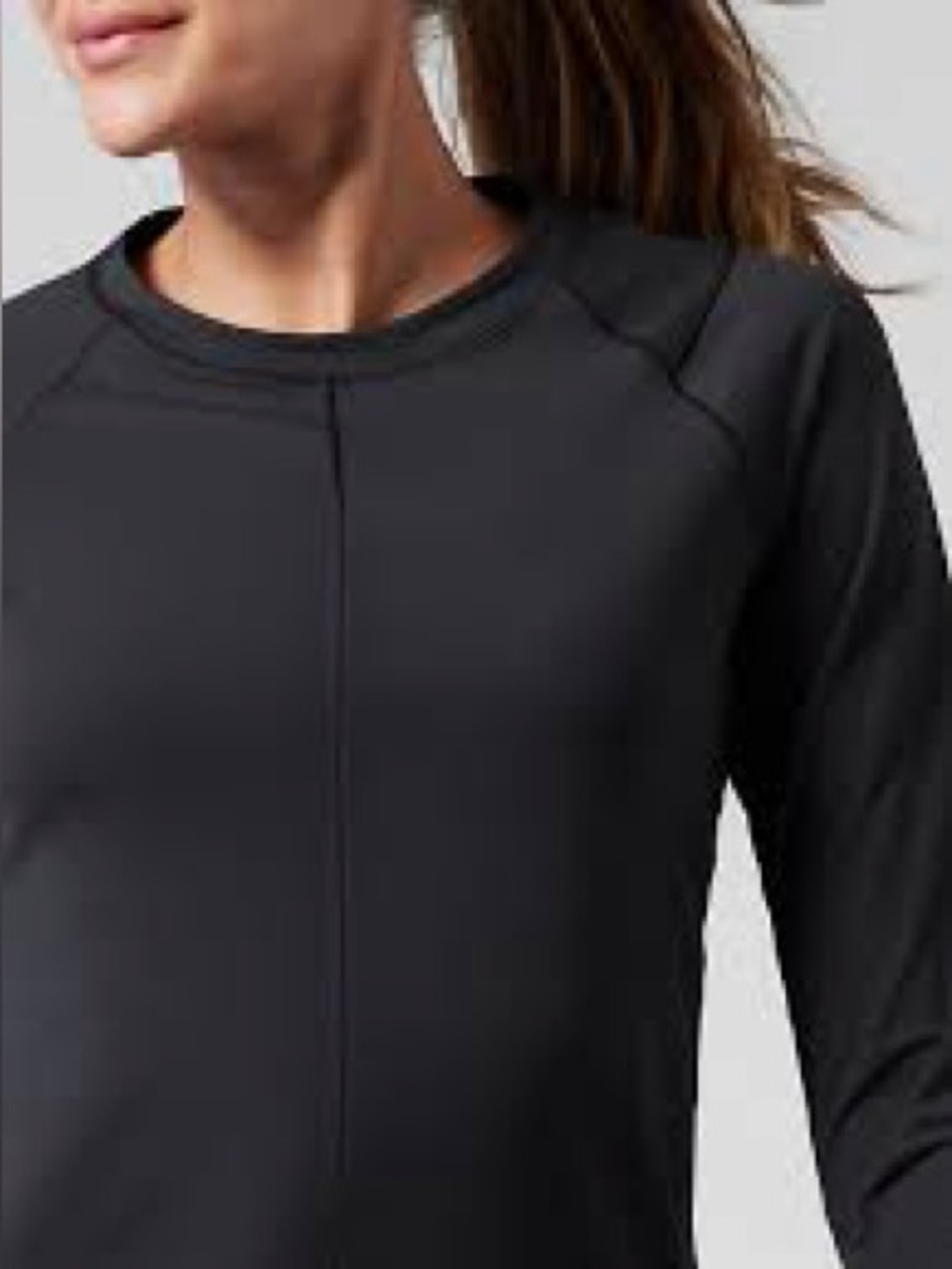 Athleta Sunchaser UPF Long Sleeve Top in Black EUC Size 1X